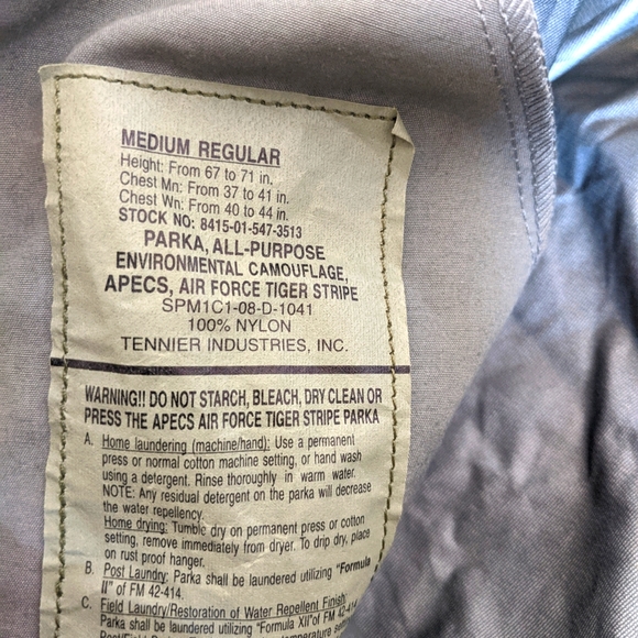 ABU Pattern All Weather Zip Up Jacket - Picture 6 of 6